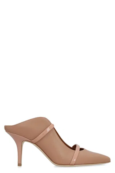 Malone Souliers Maureen 85 Nappa Leather Mules In Skin