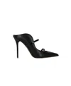 Malone Souliers Pointed Toe Mules With Glossy Strap Details In Animal Print