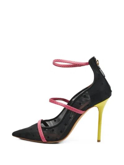 Pre-owned Malone Souliers Maureen Net Pumps In Black