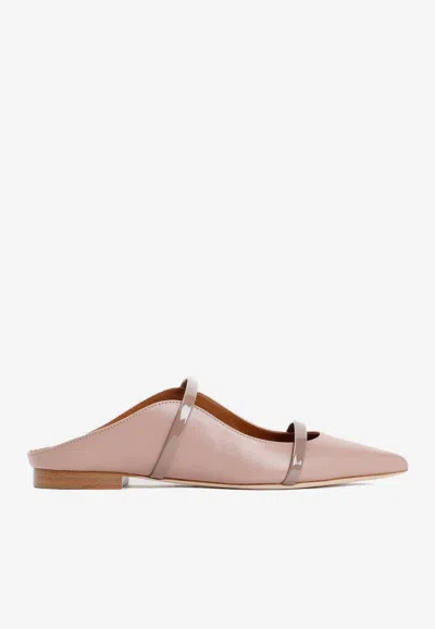 Malone Souliers Maureen Pointed-toe Flats In Pink