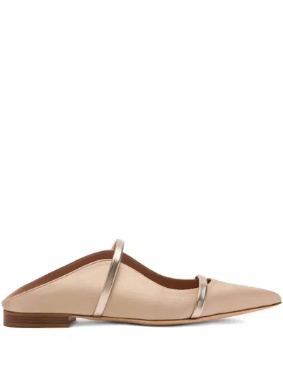 Malone Souliers Maureen Pointed-toe Mules In Neutral