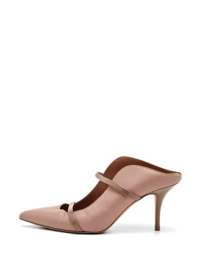 Pre-owned Malone Souliers Maureen Pointed Toe Mules In Pink