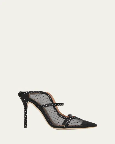 MALONE SOULIERS MAUREEN POLKA DOT DOUBLE-STRAP MULES