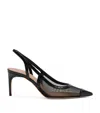Malone Souliers Mesh Aubrey Slingback Pumps 70 In Black