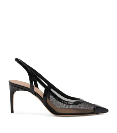 Malone Souliers Mesh Aubrey Slingback Pumps 70 In Black