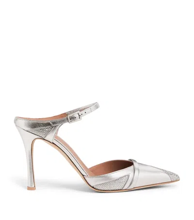 Malone Souliers Metallic Leather Embellished Uma Mules 90 In Multi