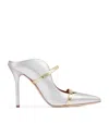Malone Souliers Decollete Mules With Metallic Nappa