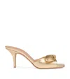 Malone Souliers Metallic Leather Vargas Heeled Sandals 70 In Gold