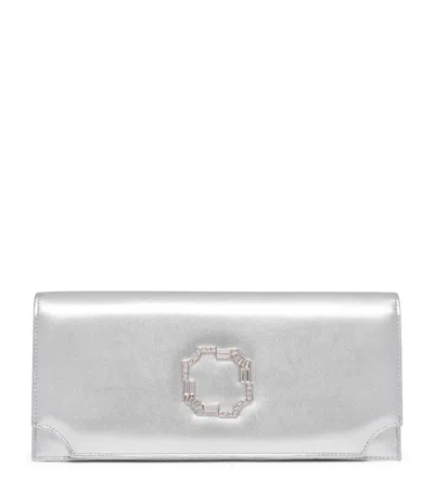 Malone Souliers Metallic Leather Vivien Clutch Bag