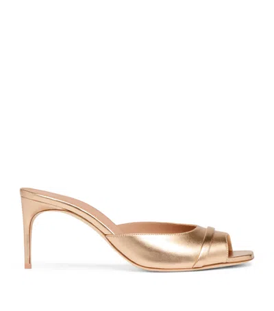 Malone Souliers Metallic Nappa Lumi Heeled Sandals 70