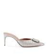 Malone Souliers Metallic Raffia Mona Heeled Mules 70