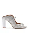 Malone Souliers 85mm Norah Sandals In Silver
