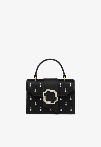 Malone Souliers Mini Audrey Crystal Embellished Top Handle Bag