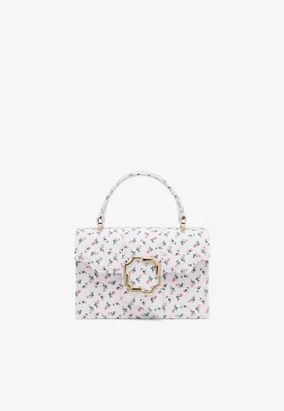 Malone Souliers Mini Audrey Floral Canvas Top Handle Bag