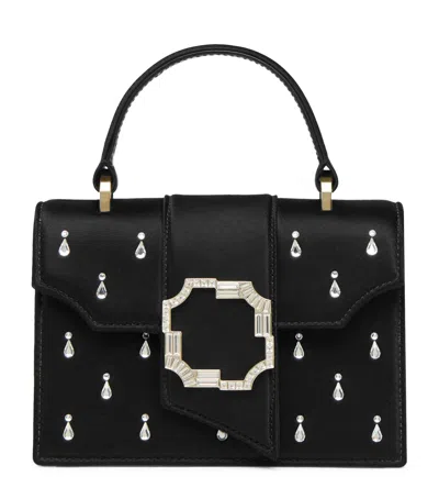 Malone Souliers Mini Crystal Satin Top-handle Bag