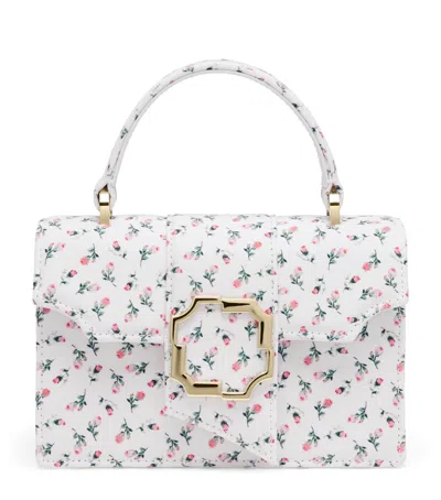 Malone Souliers Mini Floral Canvas Top-handle Bag