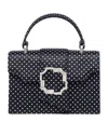 Malone Souliers Mini Polka Dot Satin Top-handle Bag