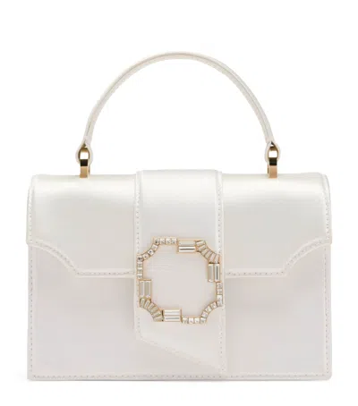 Malone Souliers Mini Satin Audrey Top-handle Bag In White