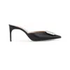 Malone Souliers Mona 70 Crystal-buckle Mules In Black