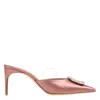 Malone Souliers Mona 70mm Satin Mules In Purple