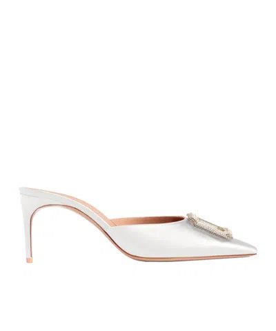 Malone Souliers Mona 70mm Leather Mules In Animal Print