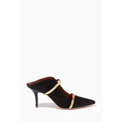 Malone Souliers Mules In Satin In Black