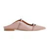 Malone Souliers Open Heel Ballerinas In Pink