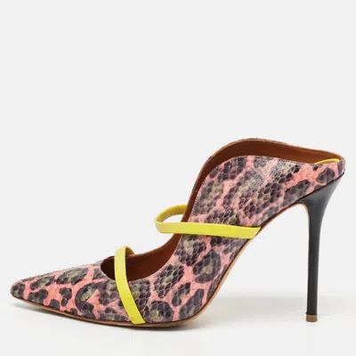 Pre-owned Malone Souliers Multicolor Python Leather Maureen Pumps Size 37