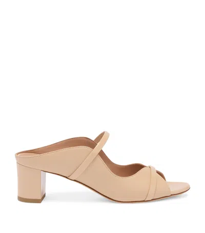 Malone Souliers Nappa Leather Norah Heeled Sandals 45 In Neutral