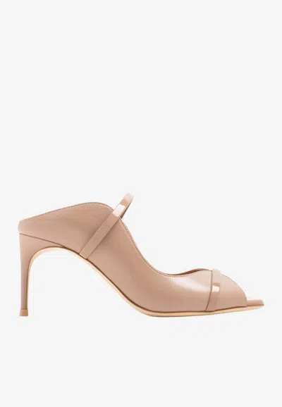 Malone Souliers Noah 70 Leather Mules In Neutral