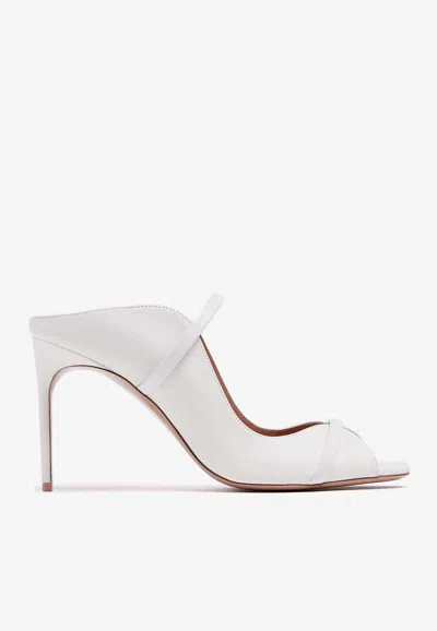 Malone Souliers Noah 90mm Leather Mules In White