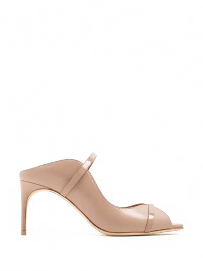 Malone Souliers Noah Patent-trim Leather Sandals In Pink
