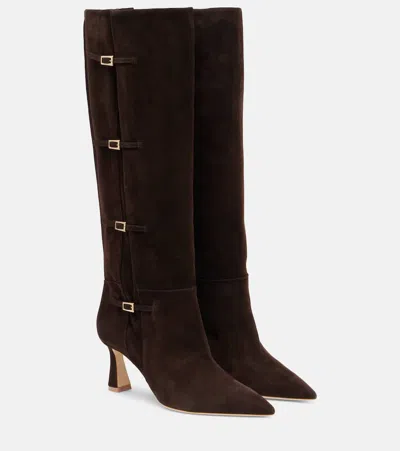 MALONE SOULIERS NOLAN 70 SUEDE KNEE-HIGH BOOTS