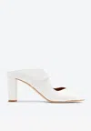 Malone Souliers Norah 70 Leather Mules In White