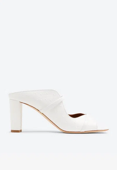 Malone Souliers Norah 70 Leather Mules In White
