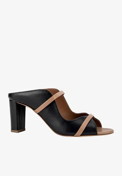 Malone Souliers Norah 70 Nappa Leather Mules In Black