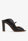 Malone Souliers Norah 85 Leather Mules In Black