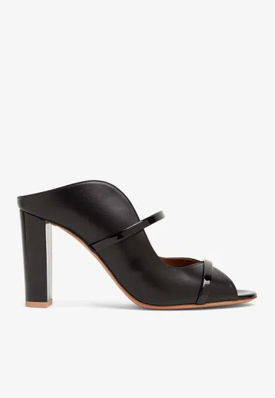 Malone Souliers Norah 85 Leather Mules In Black