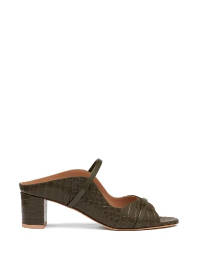 Malone Souliers Norah 45 Croc-embossed Leather Mules In Multi