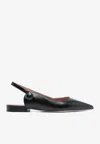 Malone Souliers Palmer Pointed Leather Ballet Flats In Black