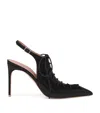 Malone Souliers Alia 90 Slingback Pumps In Calf Leather In Black