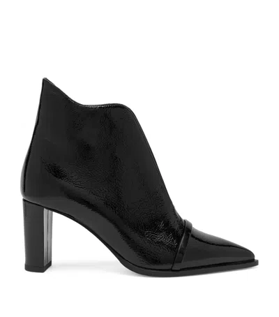 MALONE SOULIERS PATENT LEATHER CLARA ANKLE BOOTS 70
