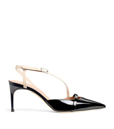 Malone Souliers Patent Leather Valeria Slingback Pumps 70 In Black