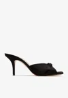 Malone Souliers Patricia 70mm Crystal-embellished Satin Mules In Black