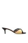 Malone Souliers Penn 45 Leather And Raffia Mules