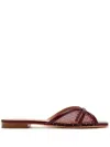 Malone Souliers Perla Slides In Red