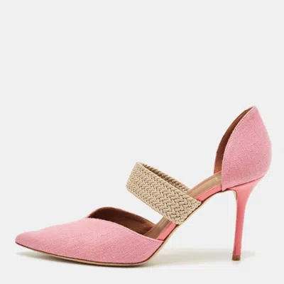 Malone Souliers Pink Canvas Maisie D'orsay Pumps