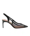 Malone Souliers Pointed High-heeled Sandals In Black