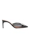 Malone Souliers Tulle Polka Dot Mona Mules 70 In Black