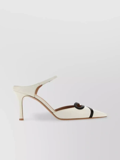 Malone Souliers Bonnie 80mm Leather Mules In White
